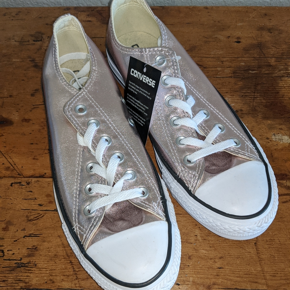 Rose gold Converse